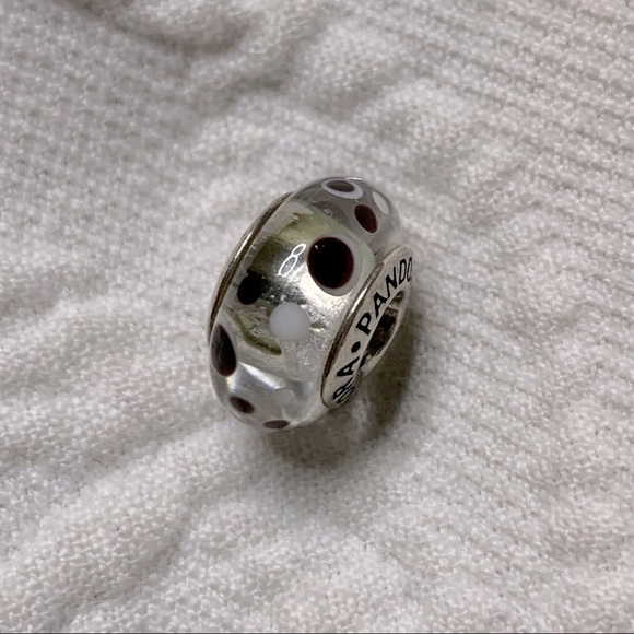 684E GENUINE PANDORA STERLING SILVER
CLEAR POLKA DOT BLACK WHITE CHARM 790692 - Picture 4 of 8